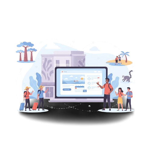 PixelRise vision illustration